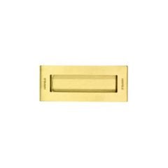 Tay nắm âm Hafele màu đồng bóng PVD 125x51mm 489.72.141