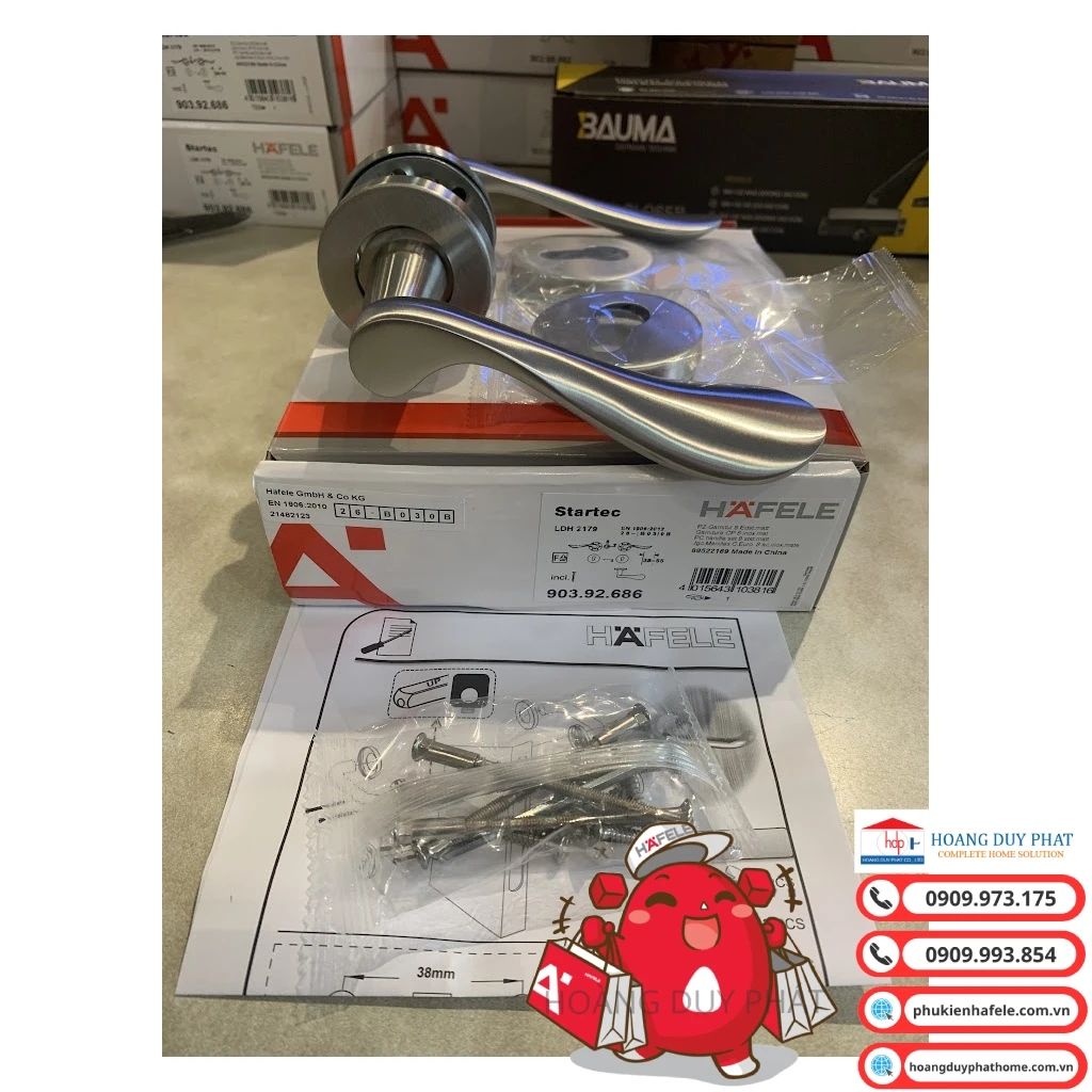 Tay nắm cửa Hafele 903.92.686