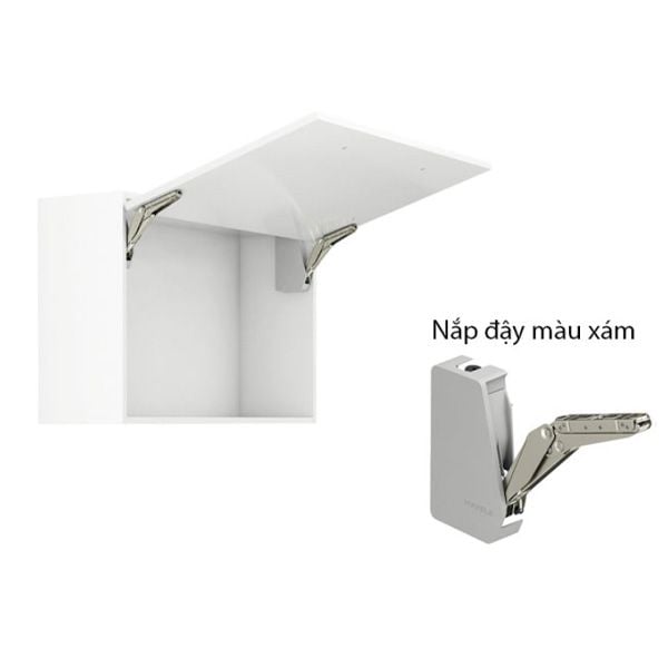 Tay nâng 1 cánh Hafele FREE FLAP 3.15 màu xám G 493.05.863