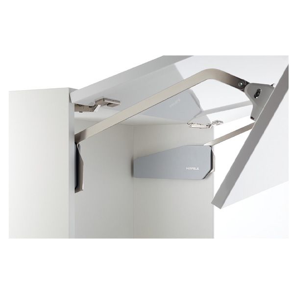 Tay nâng 2 cánh Häfele cao 520-590mm 9kg màu xám 493.05.730