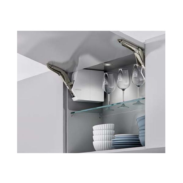 Tay nâng điện nắp đậy màu trắng FREE FLAP 3.15 Hafele 372.29.702