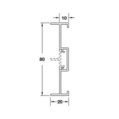 Thanh nhôm nối tường 3000mm 403.75.414