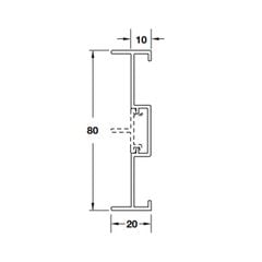 Thanh nhôm nối tường 6000mm  403.75.415