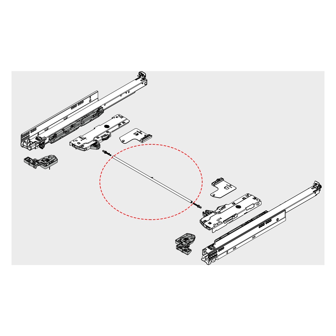 Thanh cân bằng cho TIP-ON BLUMOTION T60.1125W 2101757