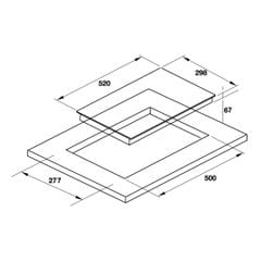 Bếp điện 2 vùng nấu 80cm HC-R302D 536.61.670