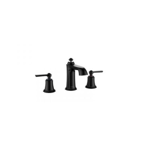 Vòi trộn 3-lỗ Kyoto 100 bộ xả kéo màu đen 589.35.092