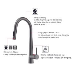 Vòi bếp Hafele HT24-SH1P417 570.85.041