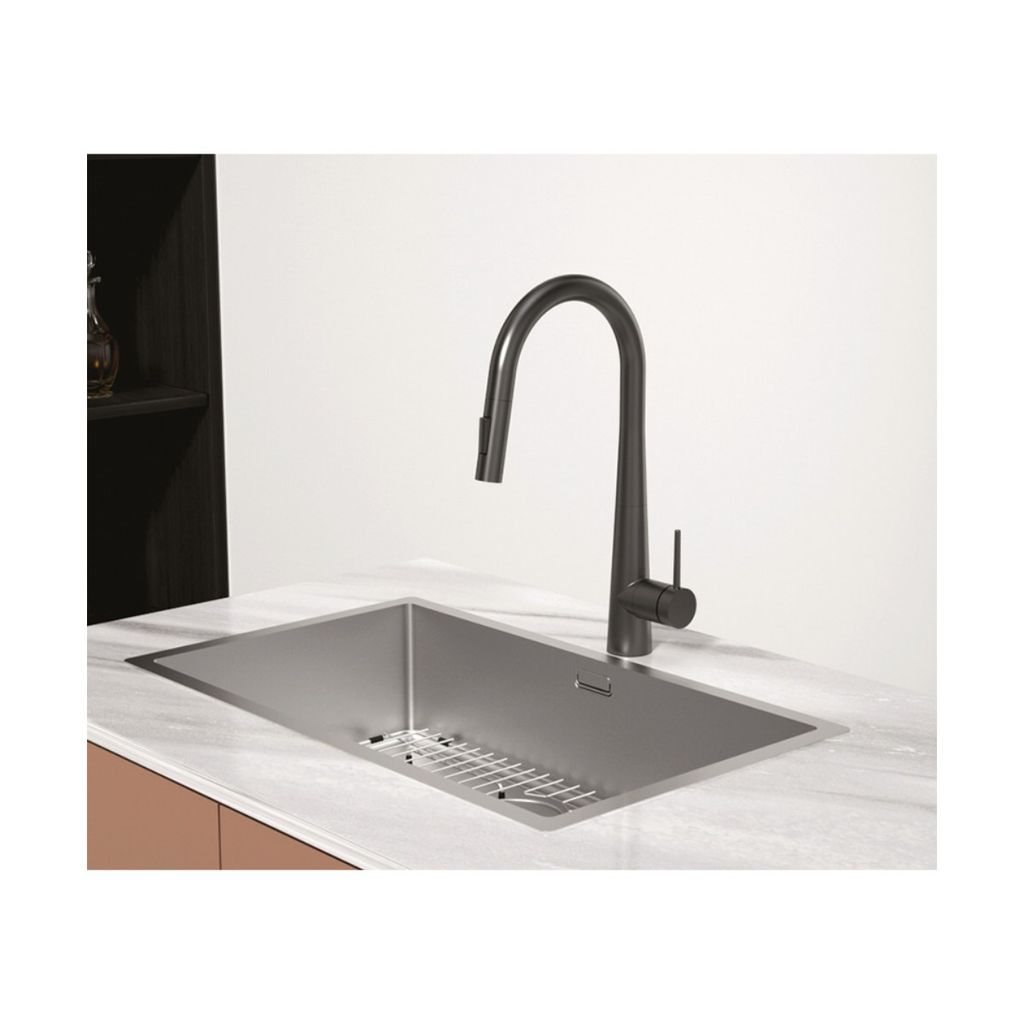 Vòi rửa chén Hafele HT25-SH1P417 màu Đen 567.24.498