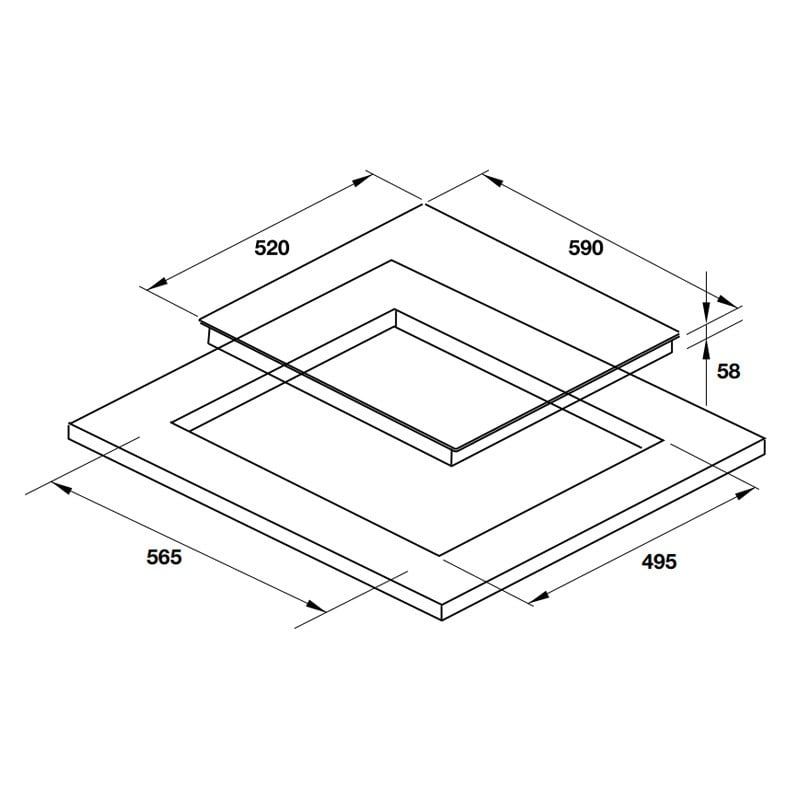 Bếp từ Hafele 3 vùng nấu HC-I6030B 536.61.831