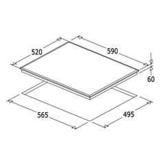 Bếp từ Hafele 3 vùng nấu HC-I6037B 536.61.801