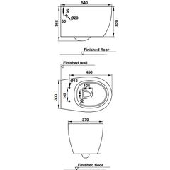 Bồn cầu treo tường Hafele 588.79.410