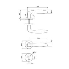 Tay nắm gạt DIY Hafele 499.62.546