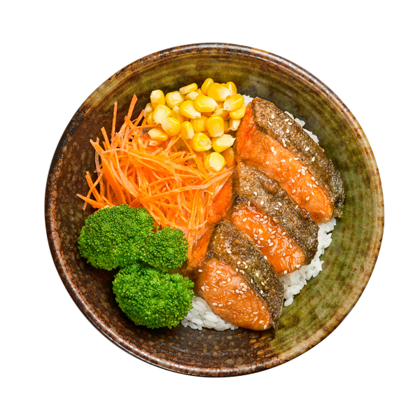Cơm Cá Hồi Xốt Teriyaki (Teriyaki Salmon Donburi)