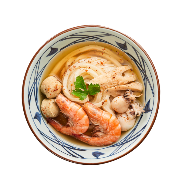 Mì Udon Hải Sản Cay (Spicy Seafood Udon)