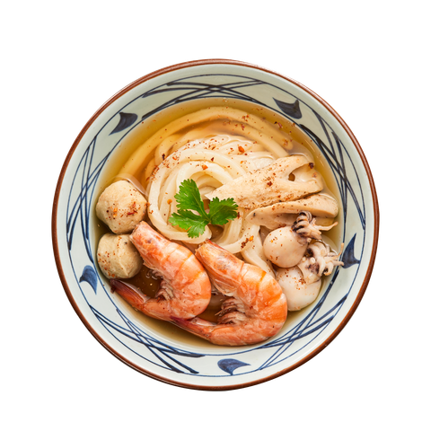  Udon Hải Sản Cay (Spicy Seafood Udon) 