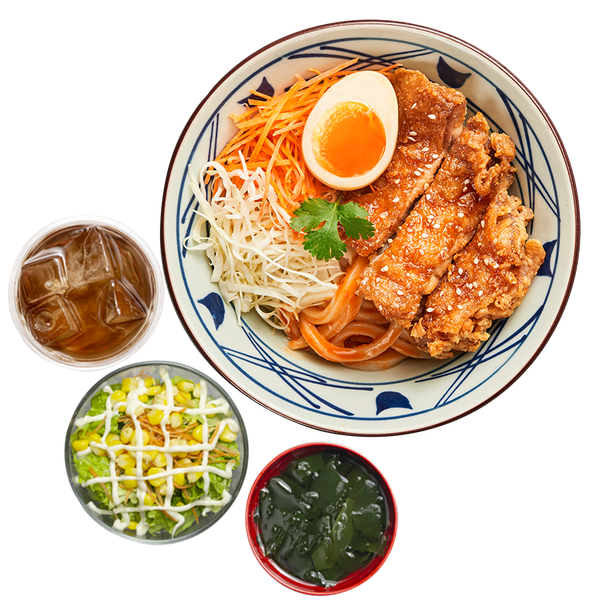Combo Udon Gà Teriyaki Xốt Cay (Combo Chicken Teriyaki & Sweet Chili Udon)