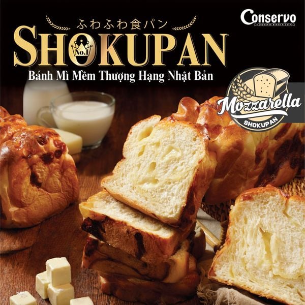 Shokupan Mozzarella Cheese (Bánh Shokupan Phô Mai Mozzarella)