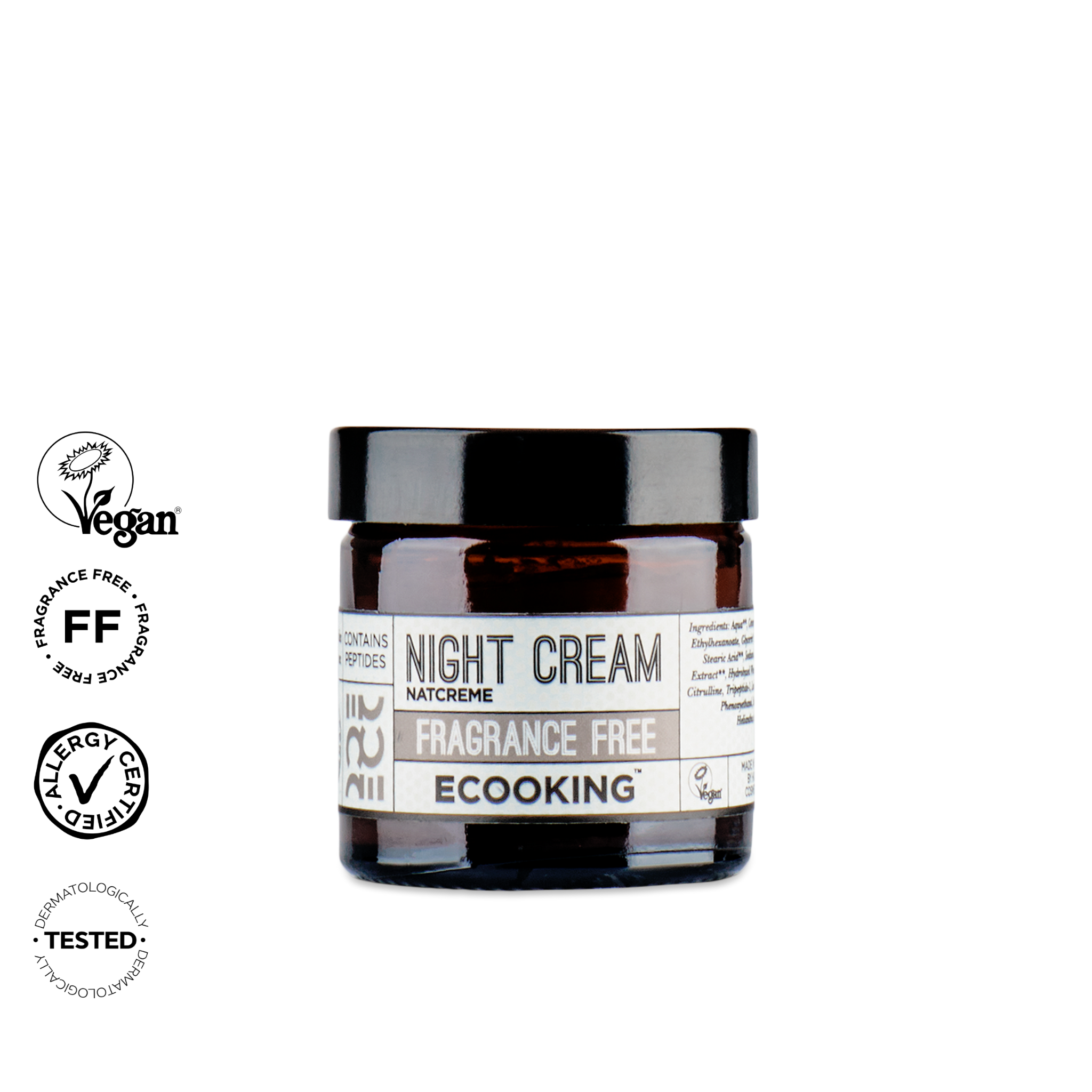  Kem dưỡng ẩm ban đêm không mùi Night Cream Fragrance Free 50ml (Không mùi) 