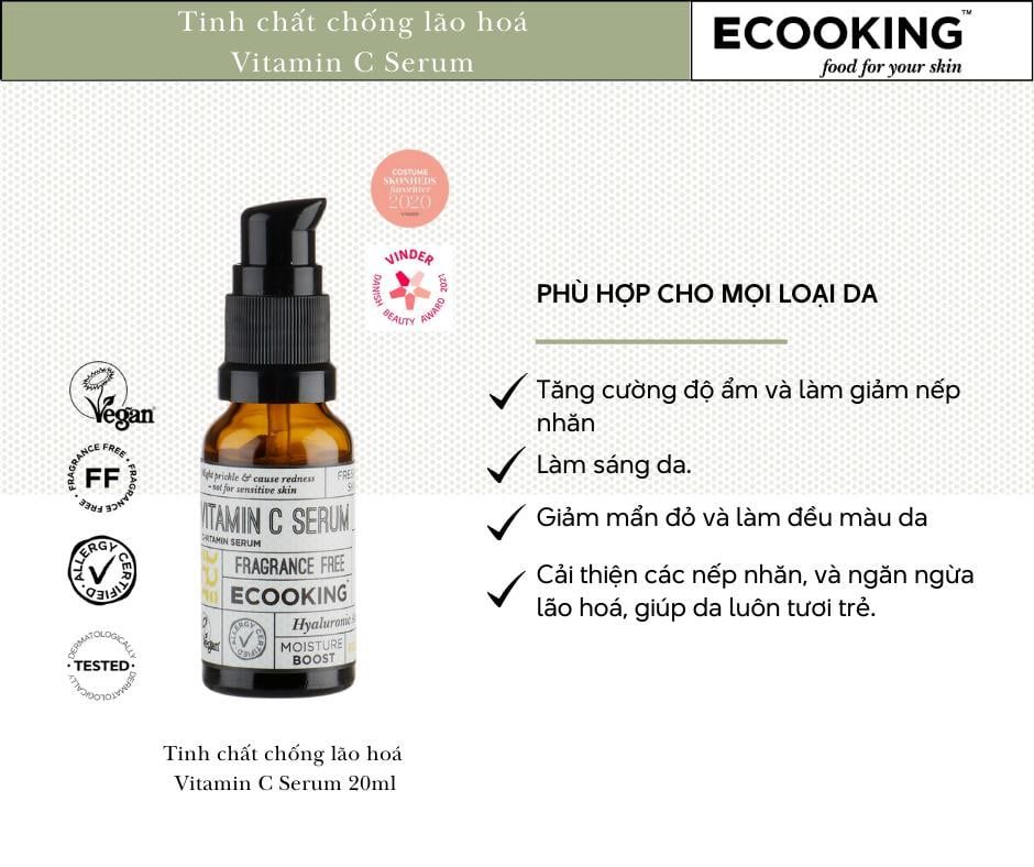  Tinh chất chống lão hoá Vitamin C Serum Fragrance Free 20ml 