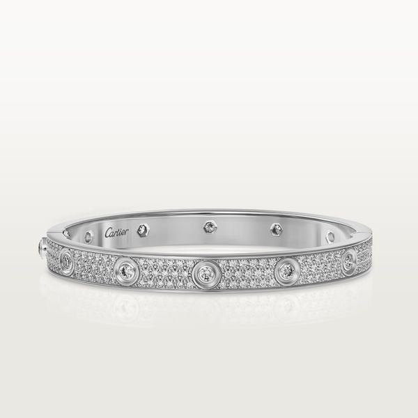  Love Bracelet Diamond Paved Cartier 