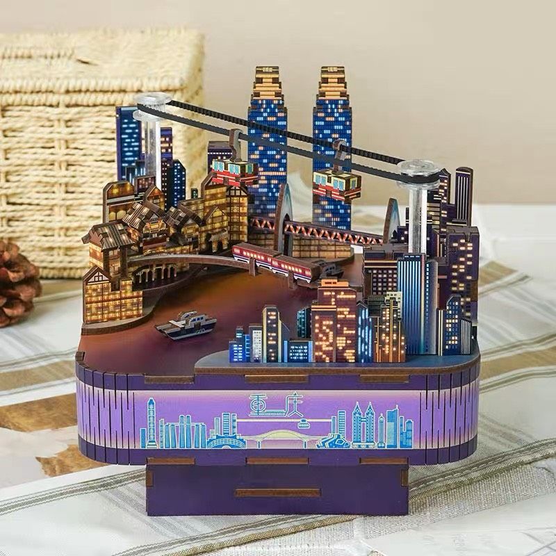 Mô hình gỗ lắp ráp 3D Music Box  Hộp Nhạc  Robotime Rolife   banmohinhtinhcom