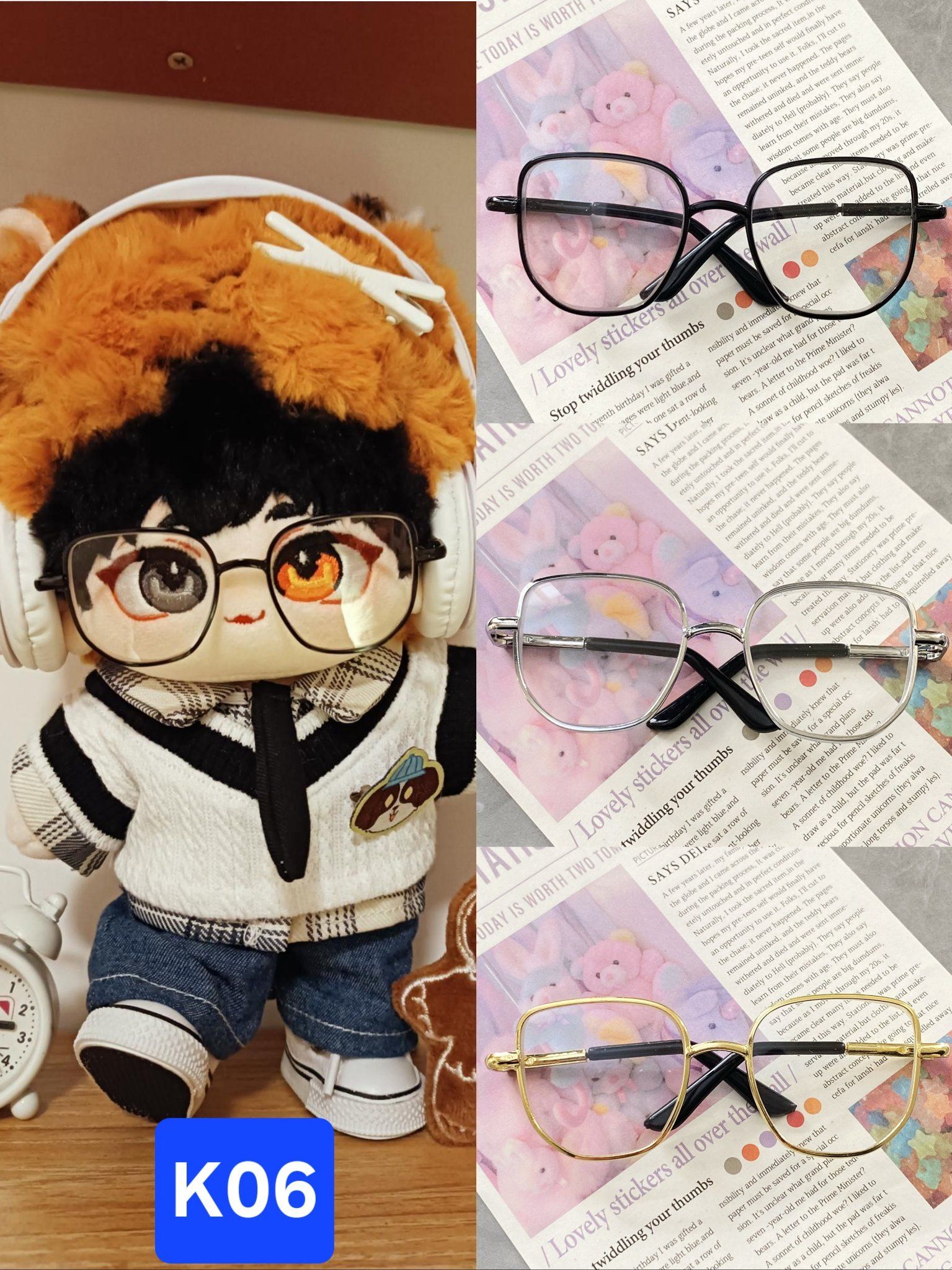  [ORDER] PHỤ KIỆN DOLL 20CM - KÍNH 