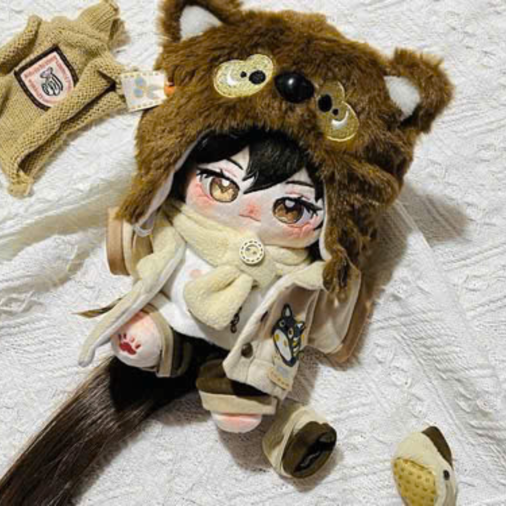  [ORDER] OUTFIT DOLL 20CM - SET GẤU MÈO NÂU 