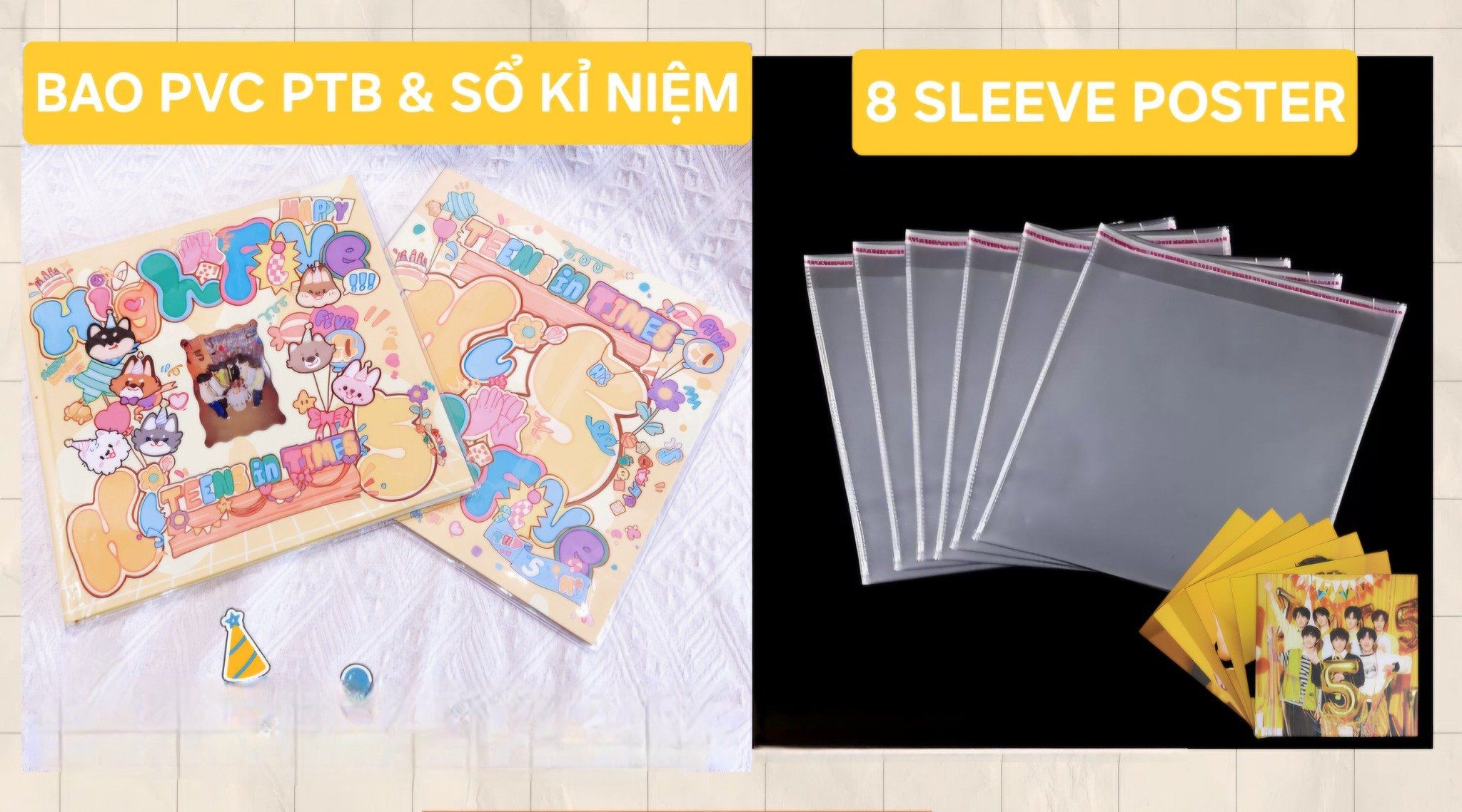  [ORDER] BPVC - BÌA PVC & SLEEVE POSTER SET SN 5T TNT 