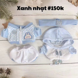  [ORDER] OUTFIT 20CM - Set Salute xanh đậm/xanh nhạt 