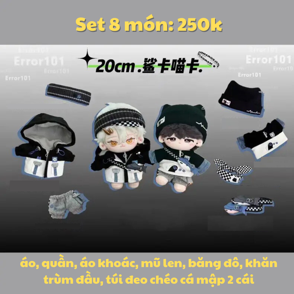  [ORDER] OUTFIT 20CM - MEO MEO VÀ CÁ MẬP 