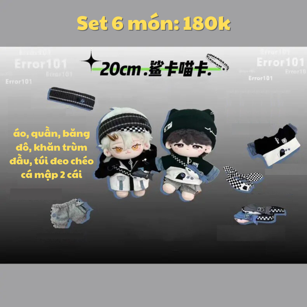  [ORDER] OUTFIT 20CM - MEO MEO VÀ CÁ MẬP 