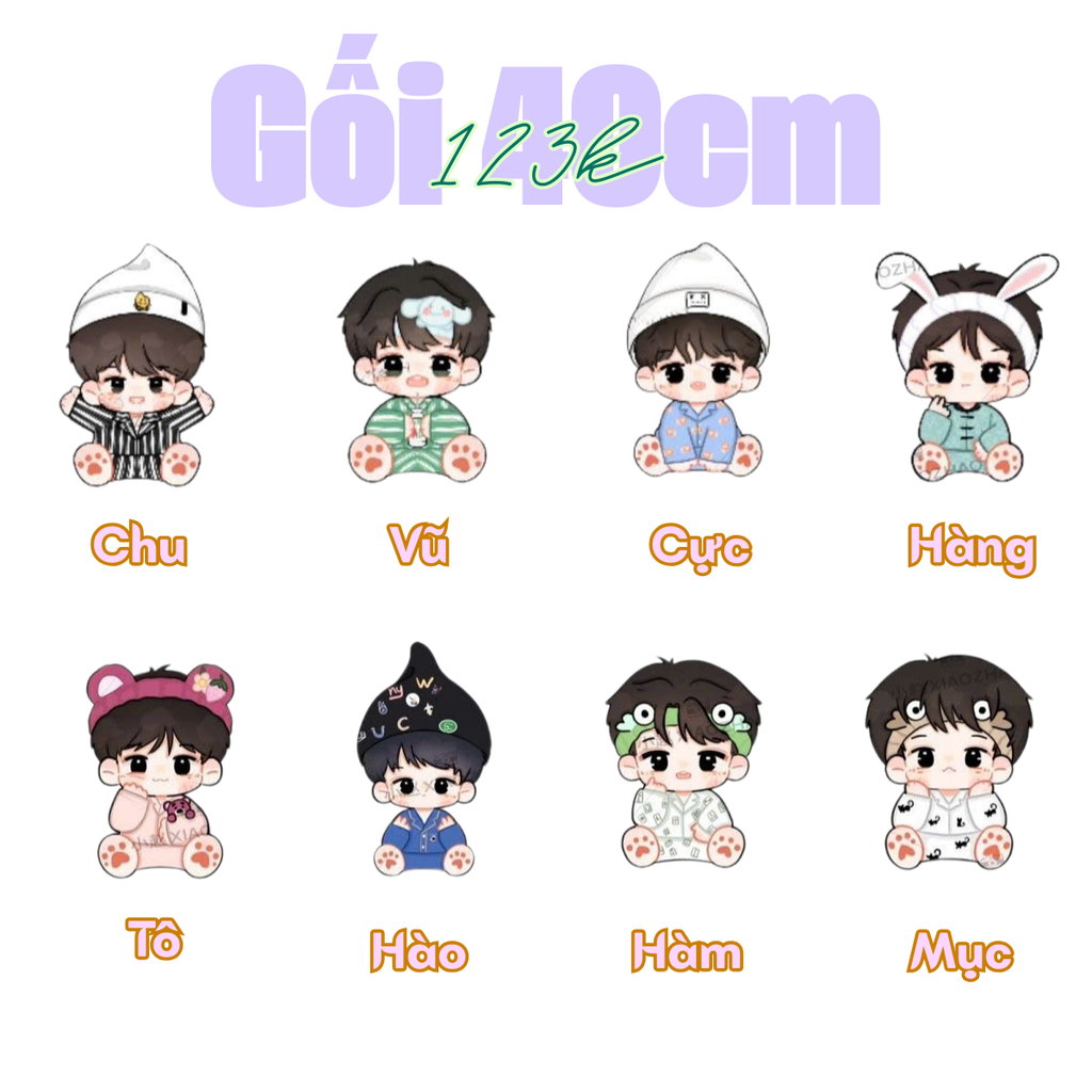  [GOM ORDER] GỐI ÔM TF TAM ĐẠI - TOP - TFING 40CM 
