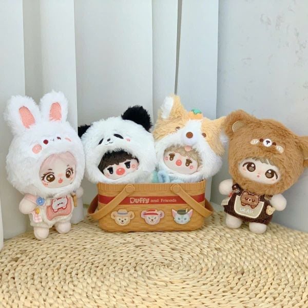  [ORDER] OF016 - OUTFIT DOLL 10CM - COMBO YẾM VÀ NÓN THÚ CƯNG 