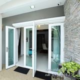 cửa nhôm xingfa 4 cánh màu trắng