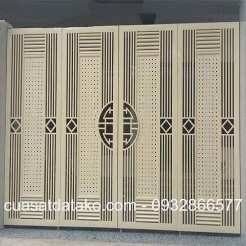 Cổng sắt 4 cánh đẹp nhất
