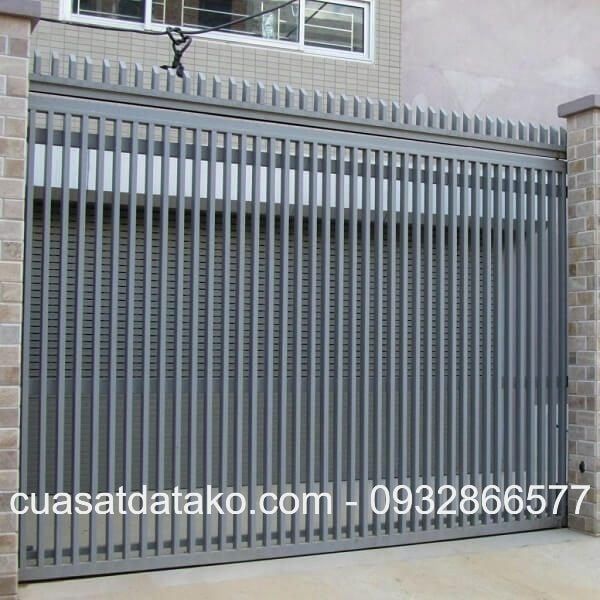 cửa cổng sắt lùa 1 cánh