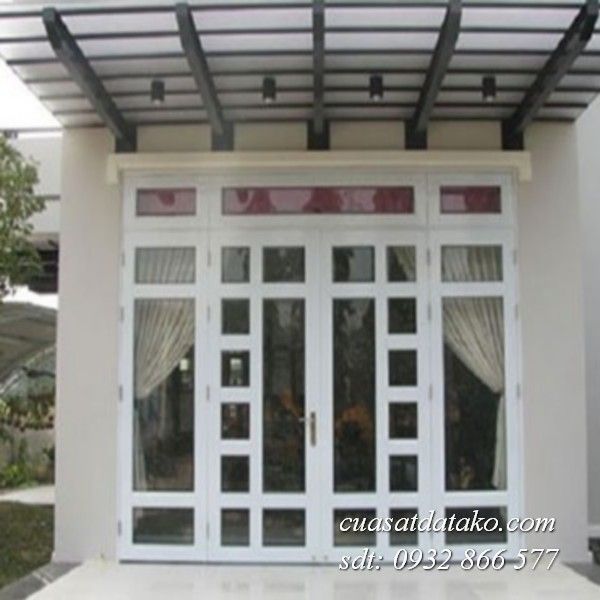cửa pano sắt 4 cánh