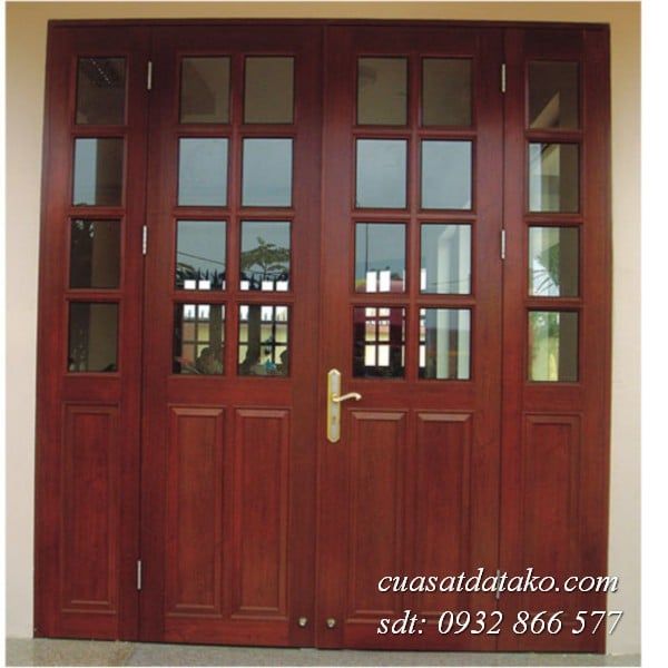 cửa sắt giả gỗ đẹp