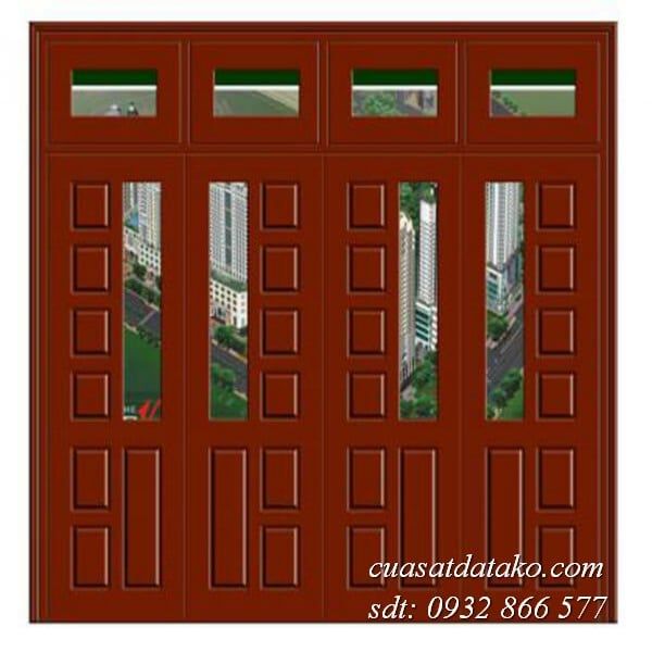 cửa sắt giả gỗ