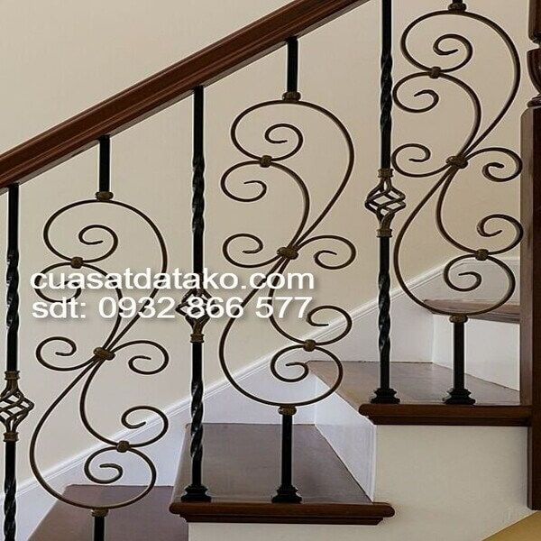 lan can cầu thang sắt đẹp