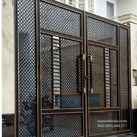 mẫu cửa cổng 2 cánh đẹp