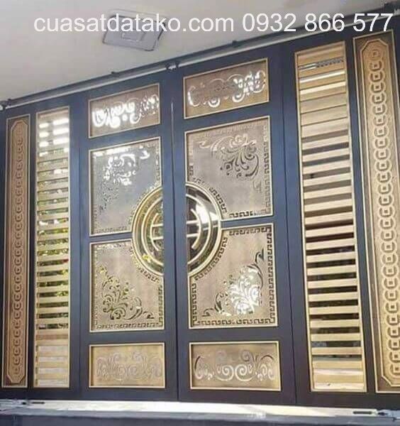 cửa cổng sắt kết hợp cnc