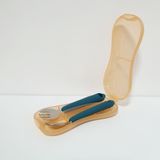  Bộ thìa dĩa ăn dặm cho bé Cloudy SAPO SAPi - Colonial Blue (Xanh biển) 