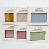  Đĩa ăn dặm Premium Silicon chia ngăn có đế hút chân không chống đổ Cloudy SAPO SAPi - Beige 