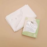  Khăn 1 lớp Bamboo màu trắng 