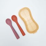  Cặp thìa ăn dặm Premium Silicon mềm cho bé từ 6 tháng SAPO SAPi 