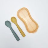  Cặp thìa ăn dặm Premium Silicon mềm cho bé từ 6 tháng SAPO SAPi 