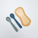 Cặp thìa ăn dặm Premium Silicon mềm cho bé từ 6 tháng SAPO SAPi 