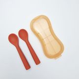  Cặp thìa ăn dặm Premium Silicon mềm cho bé từ 6 tháng SAPO SAPi 