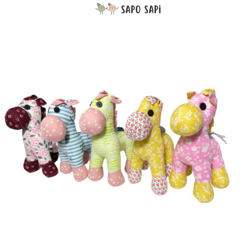  Ngựa SAPi vải hoa nhồi bông gòn sạch 